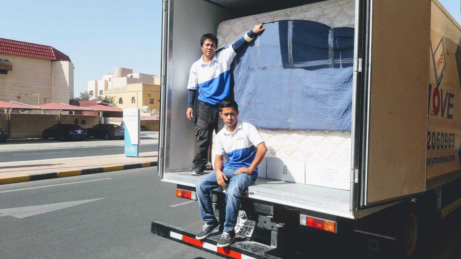 Assembling a bed in a new home